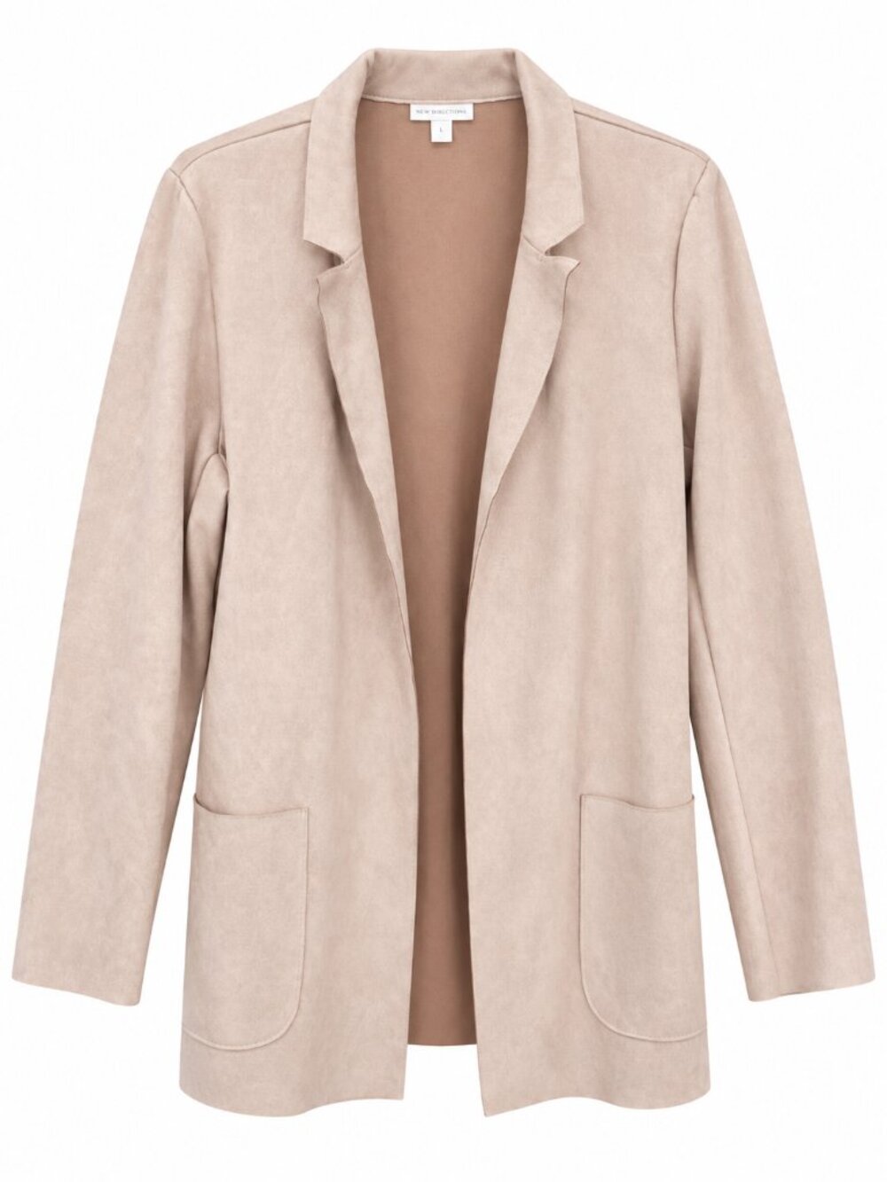 3. Charter Club Pink Velour Blazer LARGE - Picture 2 of 2